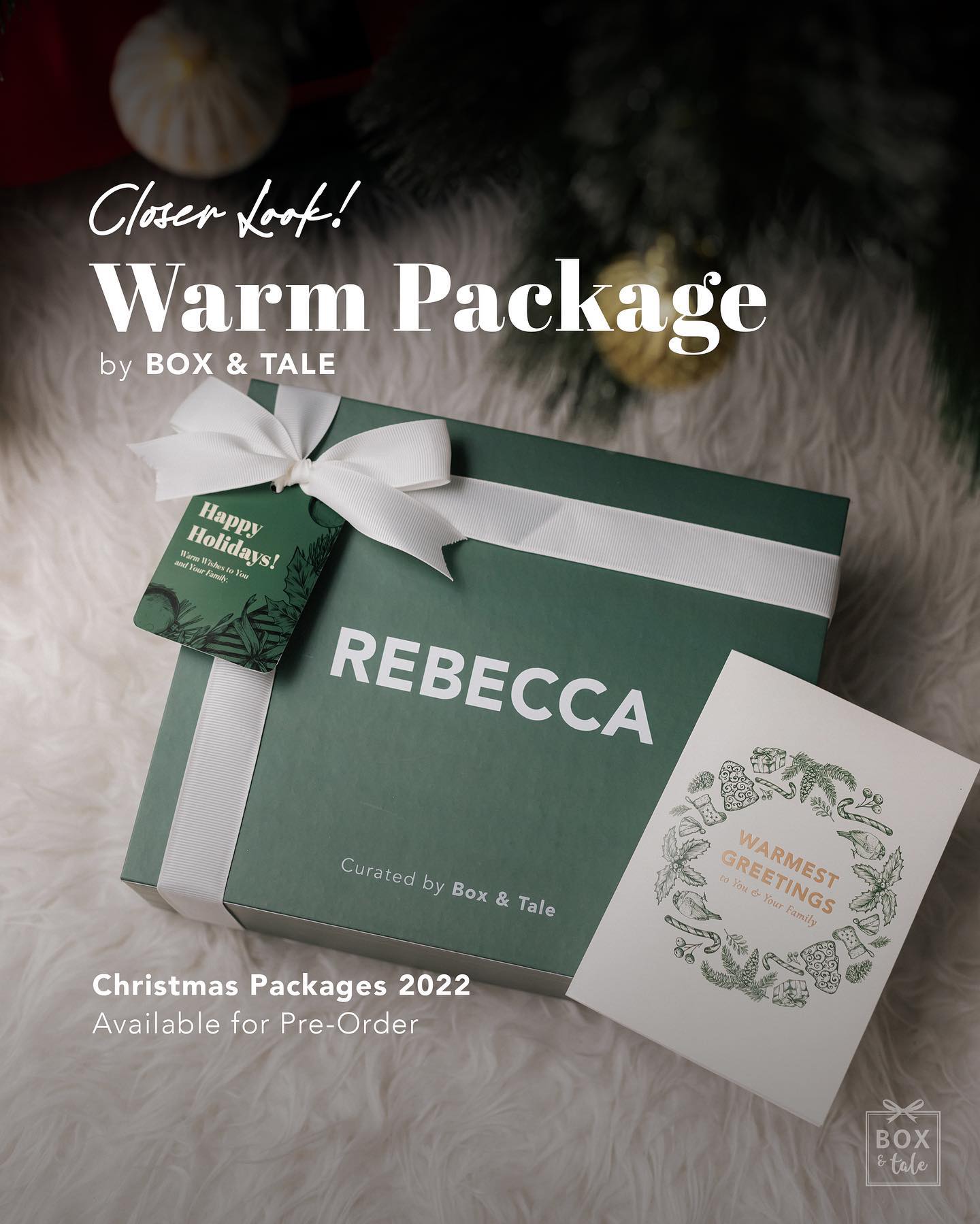 Save this Christmas Gift Idea! ✨

Back sending warmest wishes to everyone this holiday season. Made them feel loved, cozy, and warm, everywhere they are!
 
WHAT’S INSIDE Box & Tale’s Personalized Box,
Large Chocolate Chip Cookies,
Christmas Mug,
Peppermint Tea,
Gold Tea Infuser,
Greeting Card with Custom Photo
 
Includes: Gift Packaging, Hand Wrapping, & Custom Card.
Box Size: 21x25x10 cm
____

PRE-ORDER AVAILABLE until 2 December 2022
Shipping 10 December 2022

Contact us through Whatsapp or DM, also feel free to reach out to us for Corporate Gifting!

Limited Slot Available, Don’t Miss It!

——

BOX & TALE
(Custom Gift, Hampers, & Corporate)
Personalized Your Own Gift at www.boxandtale.com

Contact us at 0813 1103 3691

——

#boxandtale #giftboxjakarta #giftboxcustom #hampersmakanan #hamperschristmas #hampersnataljakarta #hampernatal #parcelunik #parcelnataljakarta #kotakkado #hampersbox #hamperskuekring
#hampersnatal #parcelnatal #parcelmakanan #hampersindonesia #hampersjkt #gifthampers #idekado #kadonatal #hampersjakarta