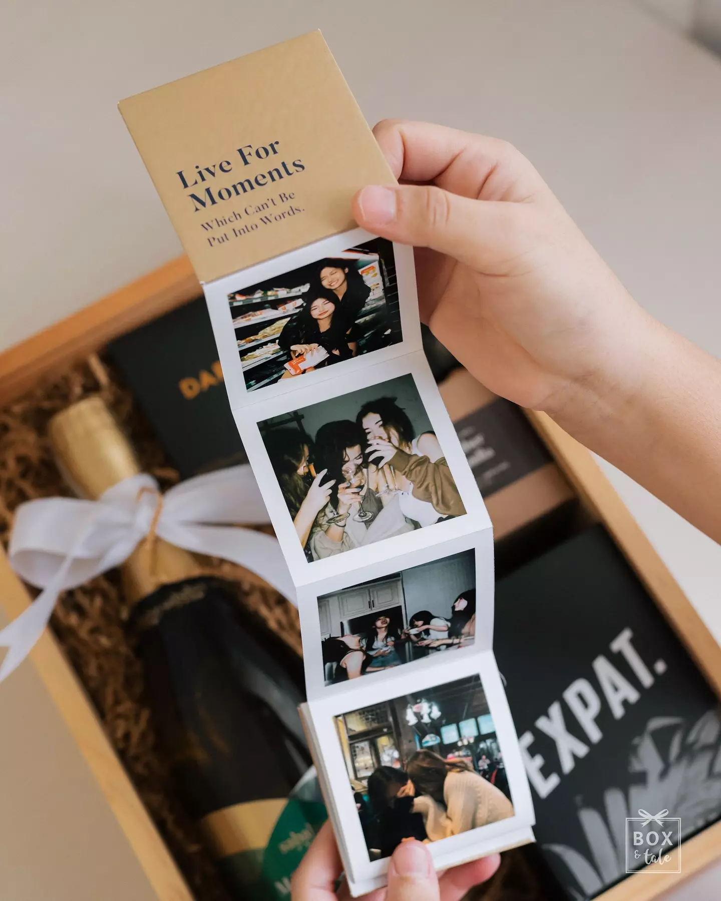 Celebrating friendship with something made just for them. Because they’re one of a kind 💕

Featuring Box & Tale’s Bespoke Wine Hampers

#boxandtale #kadosahabat #hampersjakarta #kadojakarta #sababay