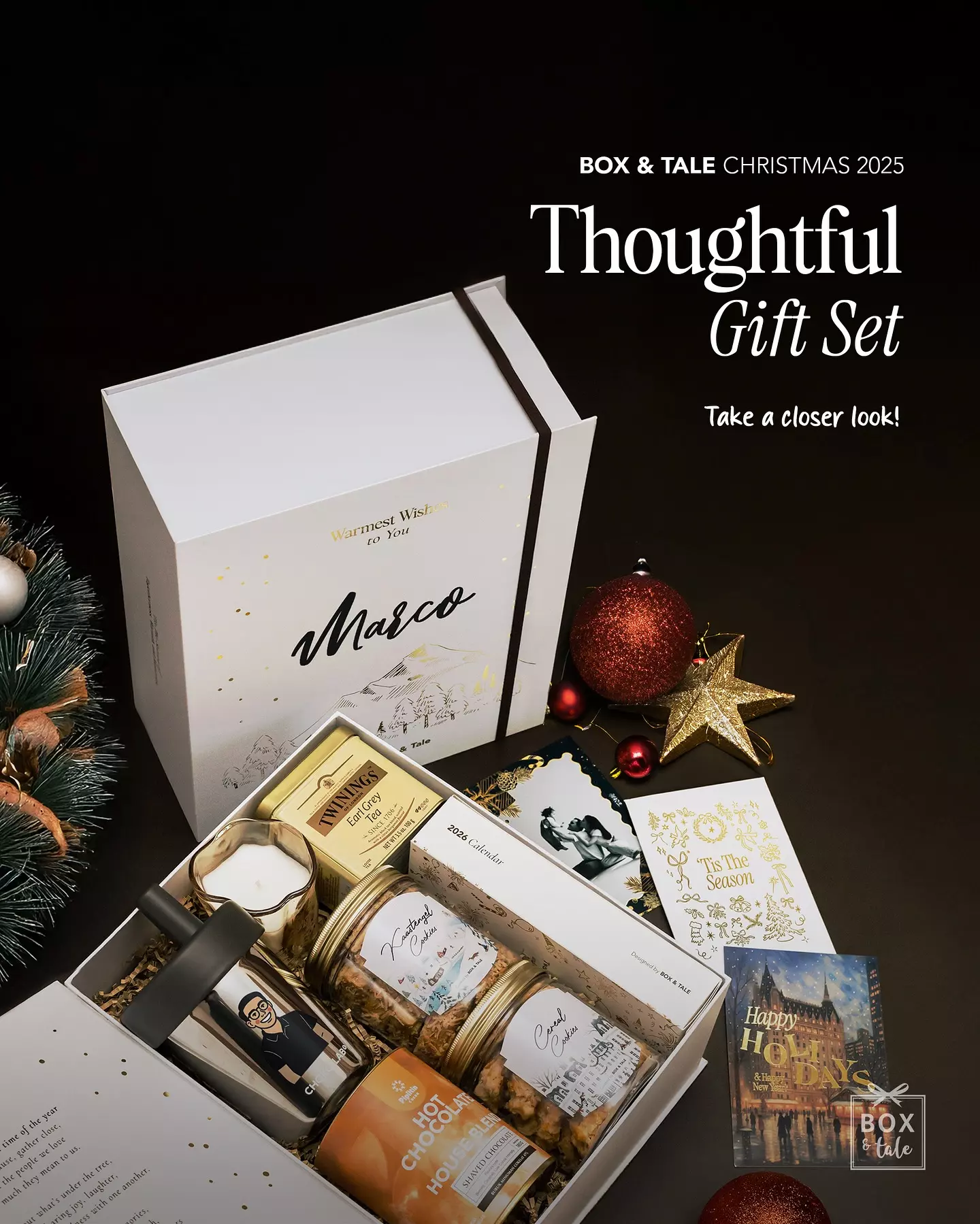 Swipe left for details <<<

THOUGHTFUL GIFT SET is crafted by Box & Tale with care and filled with all things cozy, customized just for them! ✨🎄

Available for Pre-Order until Dec 6th.
Starts Shipping on Dec 8th.

DM for more info! 👆🏻

——

BOX & TALE
(Custom Gift, Hampers, & Corporate)
Personalized Your Own Gift at www.boxandtale.com

Contact us at 0813 1103 3691

___

#hampersnatal #kadonatal #hadiahnatal #hamperschristmas #idekado #hamperscookies #customhampers #boxandtale