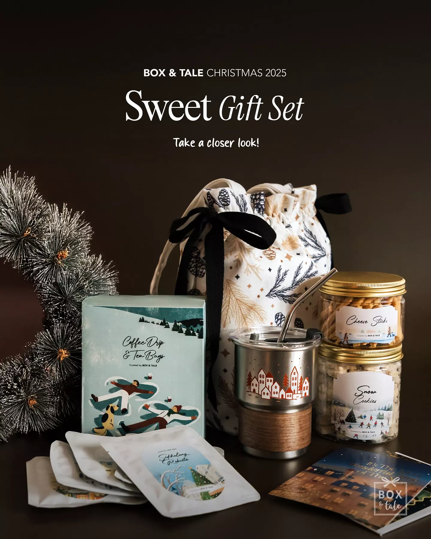 Simple, sincere, and made to share, sweet captures the little joys of Christmas. Wrapped in a specially designed holiday tote, it’s the kind of gift that makes every gesture feel warm and genuine.

Available for Pre-Order until Dec 6th.
Starts Shipping on Dec 8th.

DM for more info! 👆🏻

——

BOX & TALE
(Custom Gift, Hampers, & Corporate)
Contact us at 0813 1103 3691

___

#hampersnatal #kadonatal #hadiahnatal #hamperschristmas #idekado #hamperscookies #customhampers #boxandtale