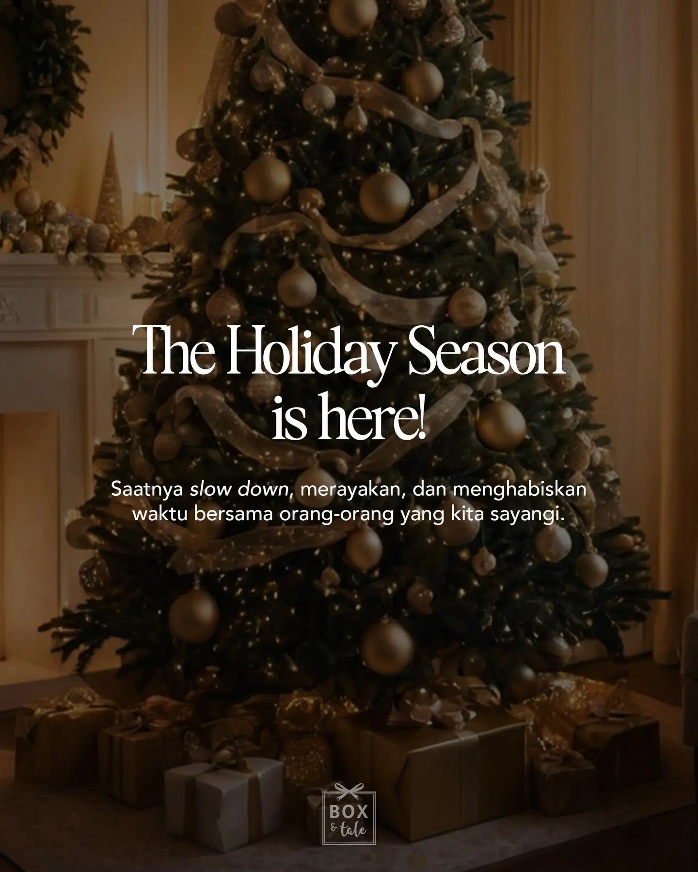 Akhir tahun katanya adalah the season of giving and gathering with loved ones, we hope you’re surrounded with love this December! 🤍

Box & Tale is truly honored to be part of your holiday season, don’t hesitate to chat with our team. We’re here to help!

Same-Day Christmas Hampers masih available sampai stocknya habis, don’t miss it! Link in our bio 👆🏻

#boxandtale #holidayseason #natal2025