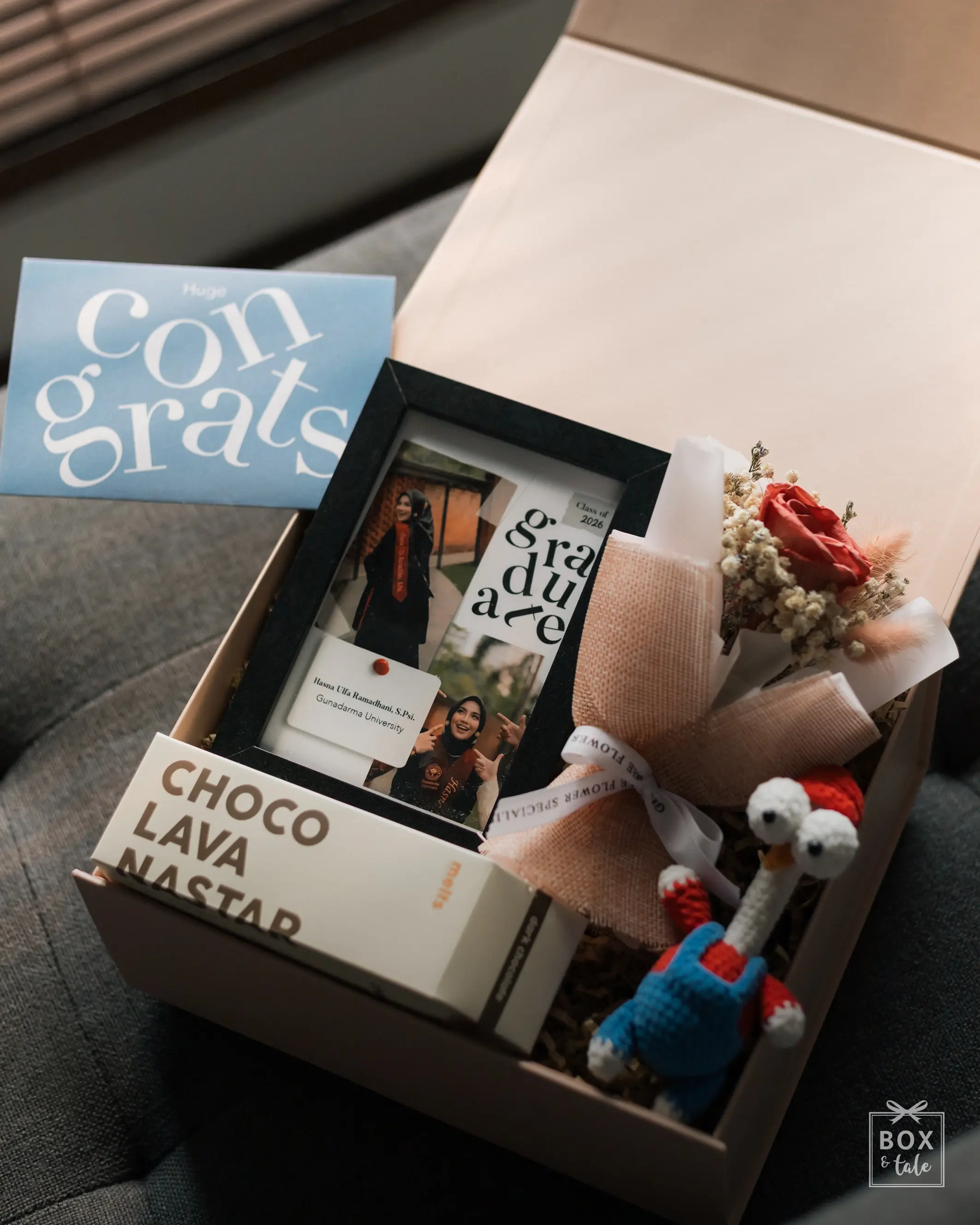 For someone whose milestones you’ve been lucky enough to witness. And this one deserves a little celebration too! ✨

Swipe through — there’s a little note in every slide. 

For the moment that says, “Look how far you’ve come.”

A little something to keep, long after graduation day is over.

Because every big milestone can use a little unserious gift too.

Something sweet for an already pretty sweet day.

For all the things you’ve wanted to say while watching them get here: “I’m proud of you. I’m happy for you. You did it.”

One more milestone with your name on it. And hopefully, many more we get to celebrate with you.