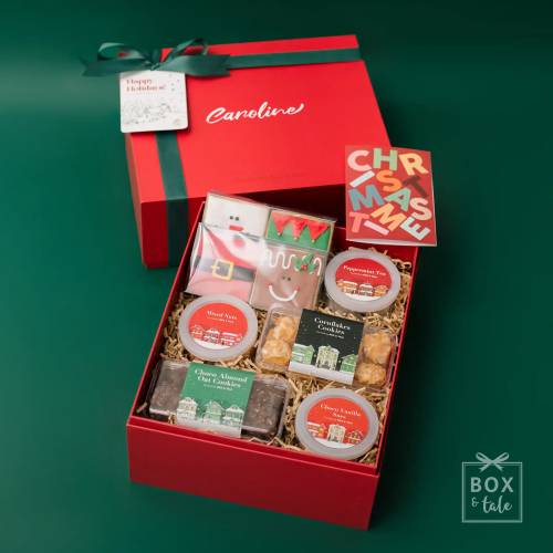Custom Gift Hampers - Box & Tale - BOX & TALE’s CHRISTMAS PACKAGE 2023 - OVERJOYED PACKAGE