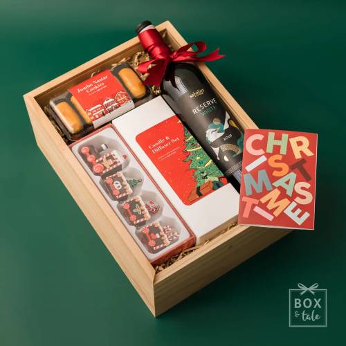 Custom Gift Hampers - Box & Tale - BOX & TALE’s CHRISTMAS PACKAGE 2023 - DASHING RESERVE WHITE