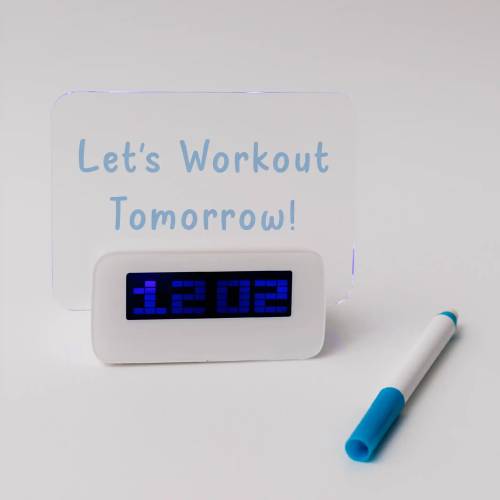 Custom Gift Hampers - Box & Tale - Box & Tale - Lcd Alarm Clock With Memo Board