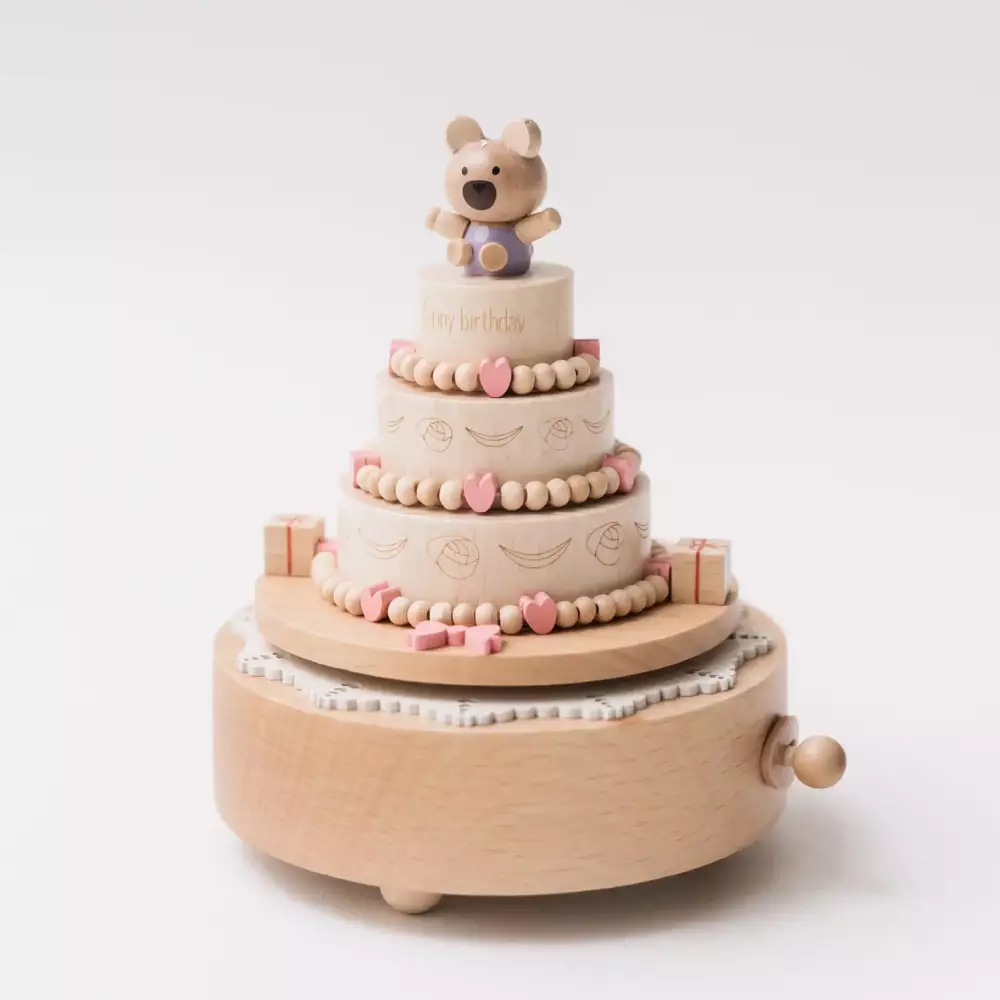 Custom Gift Hampers - Box & Tale - Box & Tale - Birthday Cake Music Box