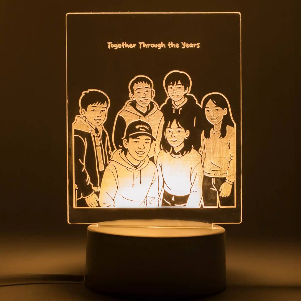 Custom Gift Hampers - Box & Tale - Calla - Illustration Night Light (Up To 10 People)