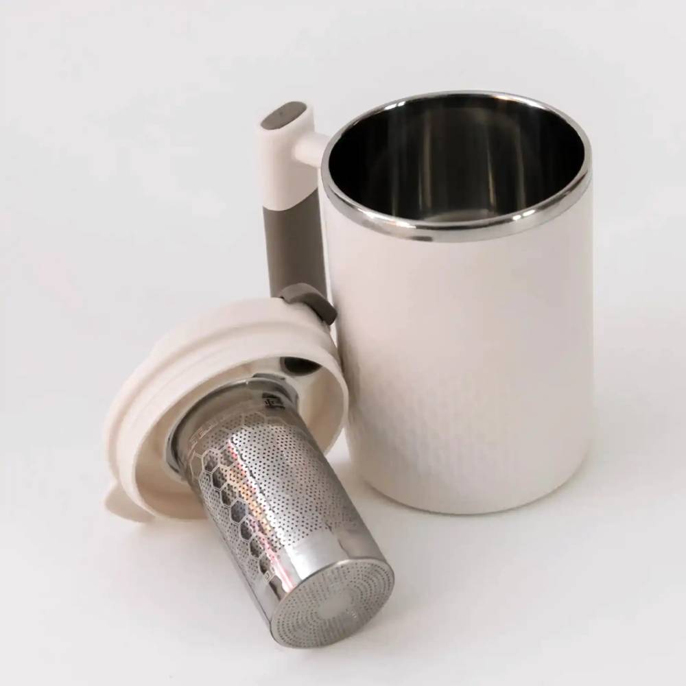 Custom Gift Hampers - Box & Tale - Box & Tale (Insulated Mug With Strainer) - Ivory