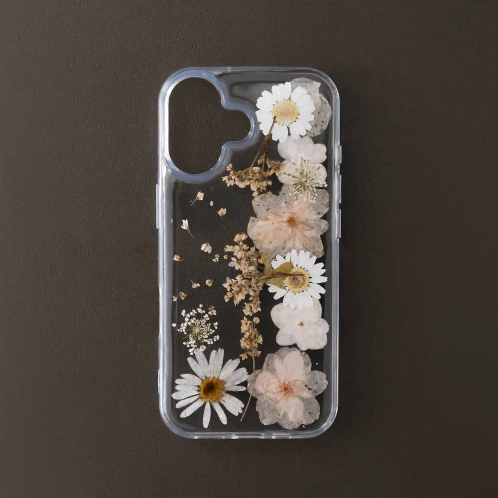 Custom Gift Hampers - Box & Tale - Bofbyk - Pressed Flowers Phone Case for Iphone 17